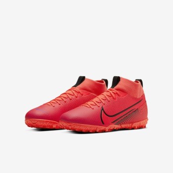 Nike Jr. Mercurial Superfly 7 Academy TF - Nagyobb Gyerek Focicipő - Piros/Piros/Fekete